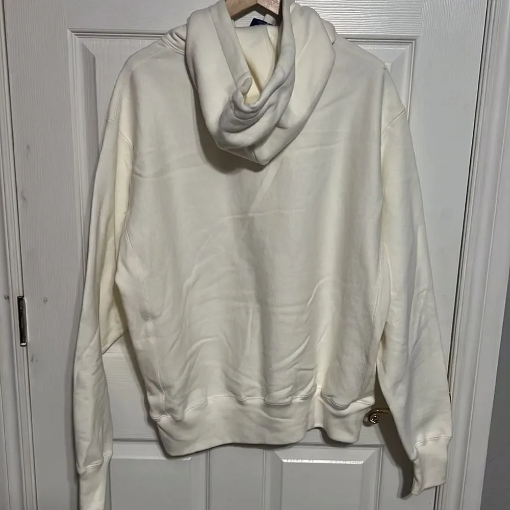 🔥🔥 NWT CHAMPION REVERSE WEAVE Blank HOODIE - Off-White - Men‎ Sz L - Brand NEW